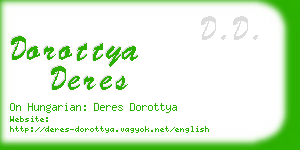 dorottya deres business card